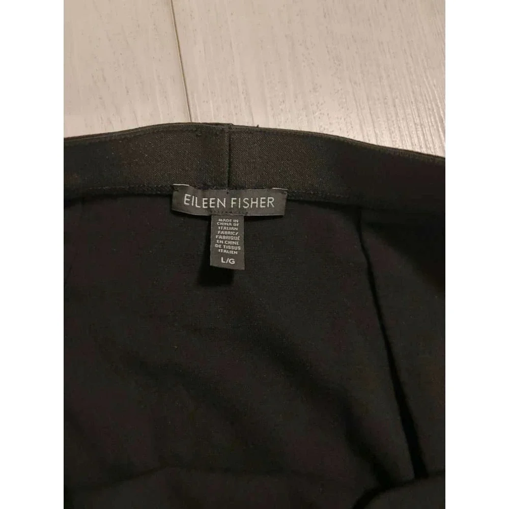 Eileen Fisher Skirt A Line Pull On‎ Stretch Size L Black